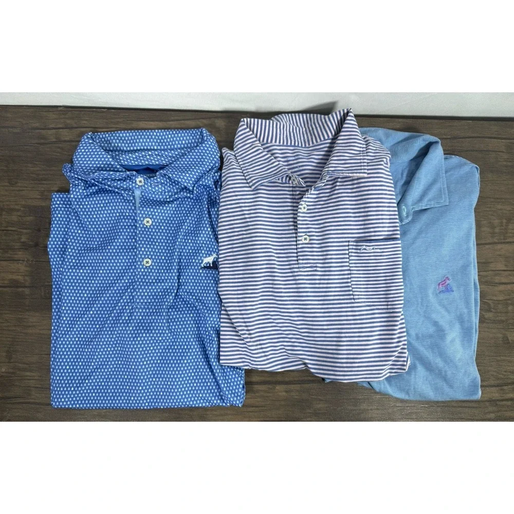 Fairway & Greene, B. Draddy Polo Shirts - Lot Of 3 - Ballyhack Golf Mens Large